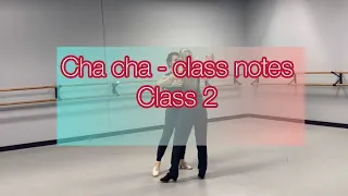 Cha cha - class notes cross body with underarm turns continuous #chacha #americanrhythm #basics