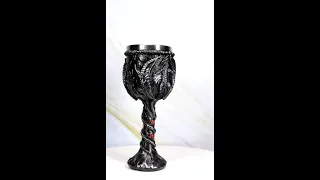 Ebros Legend Of The Thrones Dragon Blood Fire Dragon Wine Goblet Chalice Cup 6oz