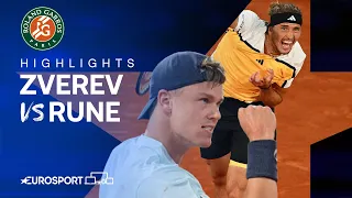 Alexander Zverev vs Holger Rune | Round 4 | French Open 2024 Extended Highlights 🇫🇷