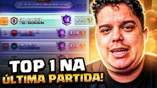 ASSIM FOI O ULTIMO DIA DA TEMPORADA COM A ULTIMA PARTIDA VALENDO TOP 1 DO MUNDO!