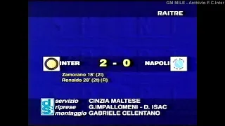 1997-98 (23^ - 28-02-1998) INTER-Napoli 2-0 [Zamorano,Ronaldo(R)] Servizio D.S.Rai3