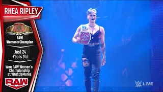 Rhea Ripley Entrance As RAW Women’s Champion - RAW: May 31, 2021