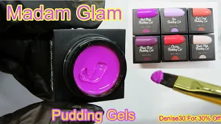 Learn The TRICK To Applying Madam Glam Pudding Gels & How To Clean Your Brush After / 6 New Colors