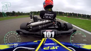 Onboard Gold Kart Rotax Max Senior - GK4 #3 Genk Race 1