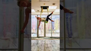 Связка в гамаке для практикующих. Аэройога часть1 #aerialyoga #yoga #аэройога #aeroyoga #antigravity