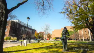 Time lapse of campus throughout the seasons
