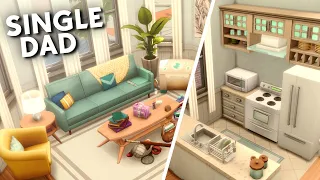 Single Dad 3 Kids Apartment Renovation - The Sims 4 Speed Build