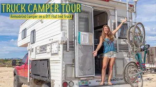 TRUCK CAMPER TOUR after 2 YEARS on the road // Tour Our Remodeled Tiny House on Wheels // CtW