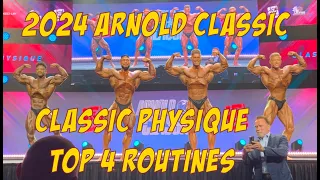 2024 Arnold Classic - Classic Physique Top 4 posing routines