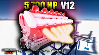 The Highest Horsepower, Naturally Aspirated V12 Engine Ever! | Automation Game (LCV 4.3)