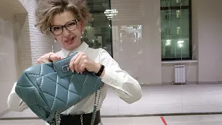 Премиальные стеганые сумки MARINA C.MILANO из кожи ягненка с идеально выполненной стежкой вышивкой.