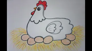 How to draw a chicken