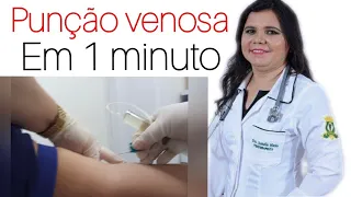 Punção venosa em 1 minuto.Como puncionar a veia sem errar.