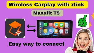 How to connect iPhone with Zlink to use Carplay in Maxxfit T5 car Head unit.