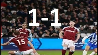 West Ham vs Brighton 1-1 Premier League    ● 01/12/2021 HD