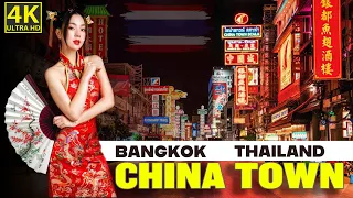 China Town Bangkok Thailand 4k Walk Tour