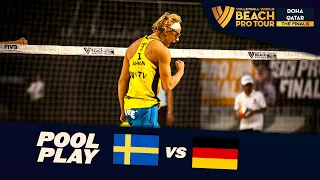 Åhman/Hellvig vs. Ehlers/Wickler - Day 1 Highlights | Doha Finals 2023 #BeachProTour