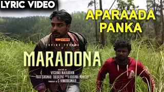 Maradona - Aparaada Panka (Lyric Video) | Tovino Thomas, Sharanya | Vishnu Narayan | Sushin Shyam