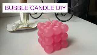 PINK BUBBLE CANDLE DIY | HOW TO MAKE BUBBLE CANDLE WITH SILICONE FORM