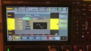 Frequency generator with Rigol DHO924s up to 50Mhz