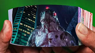 King Shark Powers and Fight Animation Flipbook