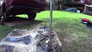 Honda Accord fuel pump and fuel tank removal