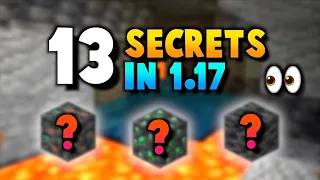 13 Secret Features In Minecraft 1.17 (Caves & Cliffs Part 1)