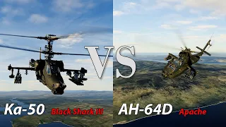 AH64d Apache vs Ka-50 Black Shark III - DCS World