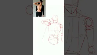 How to draw from Reference | Manga Practice | Anime style| #manhwa #webtoon #shorts