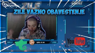 ZILE VAŽNO OBAVEŠTENJE ZA YT KANAL!