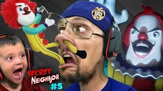 HELLO NEIGHBOR CLOWN's BIG SECRET!  FGTeeV plays SECRET NEIGHBOR #5!!