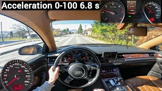 Audi A8 D3 V6 3.0 / Chip Tuning 270 HP / POV Test Drive #34