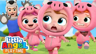 Three Little Pigs | Fun Sing Along Songs by Little Angel Playtime