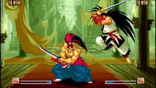 Samurai Shodown IV: Genjuro playthrough lvl-8 【60fps】