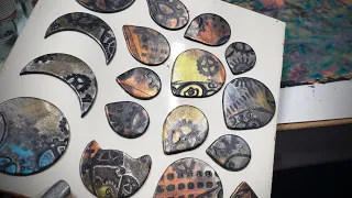 Mica Stretch Polymer Clay Cabochons