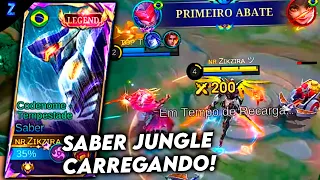 FIZ 20 KILLS COM O SABER DEPOIS DO BUFF - SABER GAMEPLAY | Mobile Legends