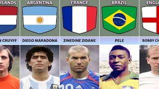 All Time Best Soccer Players From Different Countries