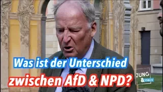 Was ist der Unterschied zwischen AfD und NPD? Was ist ein Nazi, Alexander Gauland (AfD)?