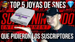 TOP 5 JOYAS 💎 de SUPER NINTENDO [SNES] que pidieron los suscriptores | WIRDO TV