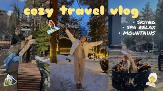 cozy travel VLOG / поездка в горы / SPA / катание на лыжах ⛷️🤍