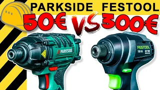 50€ PARKSIDE schlägt 300€ FESTOOL? SCHLAGSCHRAUBER TEST! | WERKZEUG NEWS #103