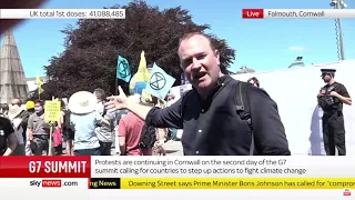 Sky News | G7 Cornwall | 12 June 2021 | Extinction Rebellion UK