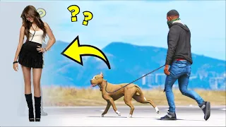 Dog Attacks Npc's On GTA 5?!