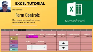 How to use Form Controls in Micrsoft Excel without VBA