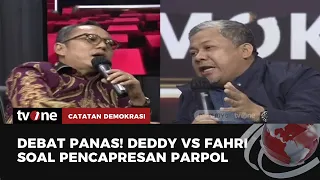 Saling Bantah! Deddy Sitorus Berdebat dengan Fahri Hamzah Terkait Pencapresan Parpol | tvOne