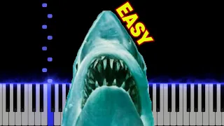 Jaws Theme | EASY Piano Tutorial