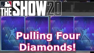 PULLING FOUR DIAMONDS! | MLB The Show 20 | DIAMOND DYNASTY #1