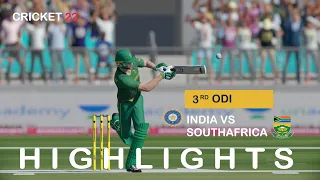 IND vs SA 3rd odi Match Highlights 2022 | IND vs SA 3rd odi Highlights Cricket 22