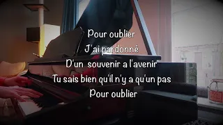 Sara'h - Pour Oublier | Piano | Karaoke | Paroles