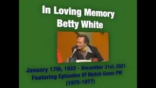 Betty White Tribute: Match Game PM Episodes (1975-1977) (A Life Well Lived)